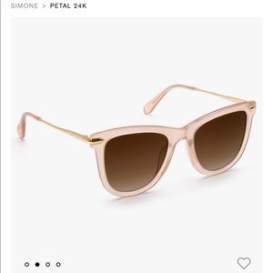 Simone petal 24k KREWE sunglasses